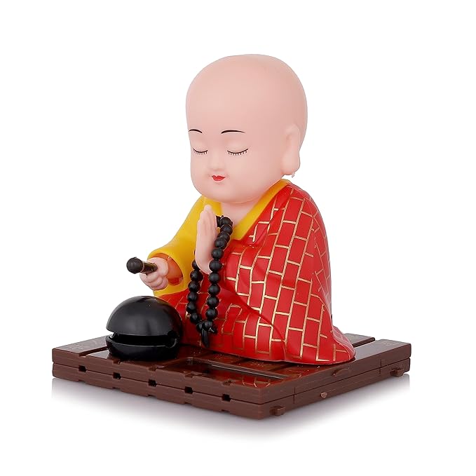 Solar Powered Moving Buddha Idol β Positive Vibes, No Battery Needed