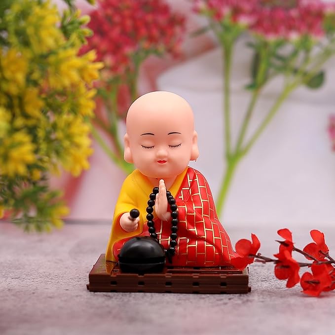 Solar Powered Moving Buddha Idol β Positive Vibes, No Battery Needed